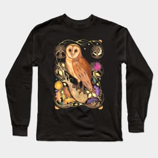 Harvest Moon Barn Owl Long Sleeve T-Shirt